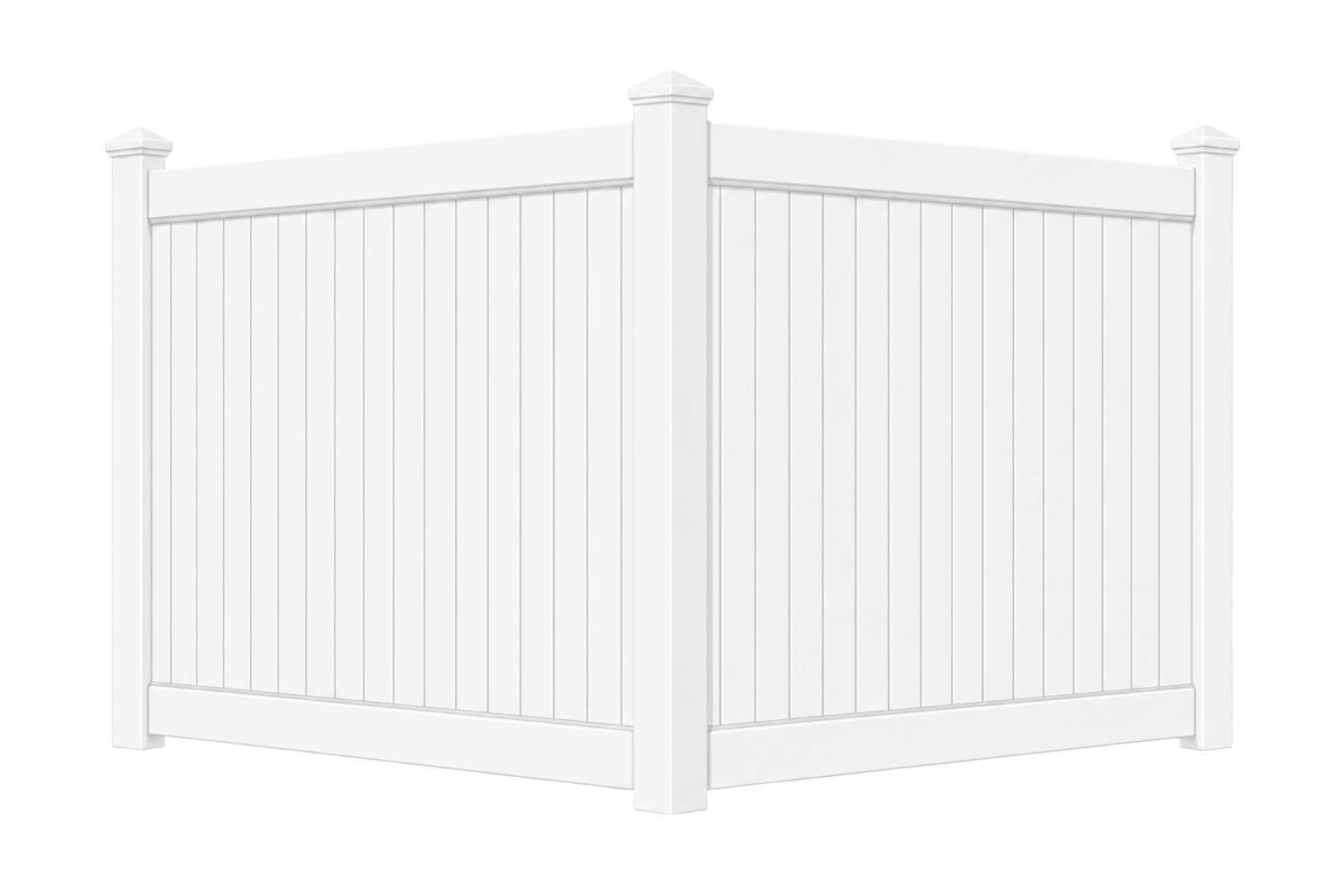 Keystone vinyl fence style
