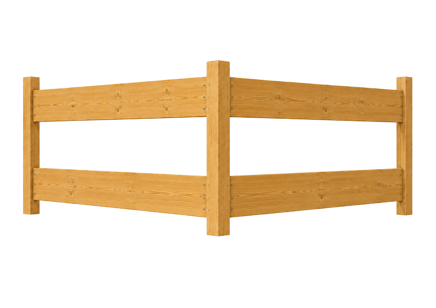 Two Board wood fence style
